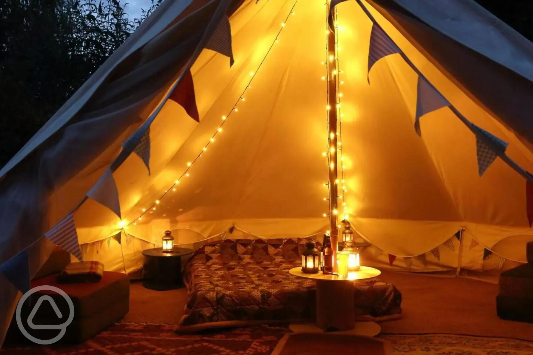 Bell tent interior