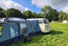 Non electric grass campervan pitches