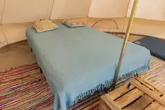 Self inflating mattresses in the bell tents Self inflating mattresses in the bell tents
