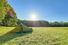 Non electric grass pitches at Yamp Camp Deer Park
