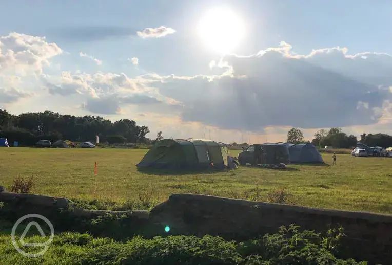 Sunset over the campsite
