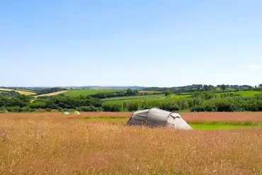 Non electric grass tent pitches