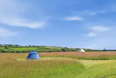 Non electric grass tent pitches