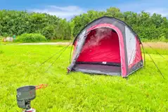 Non electric grass tent pitches