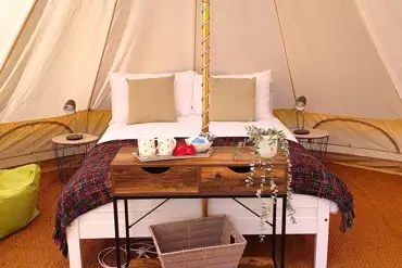 Bell tent interior