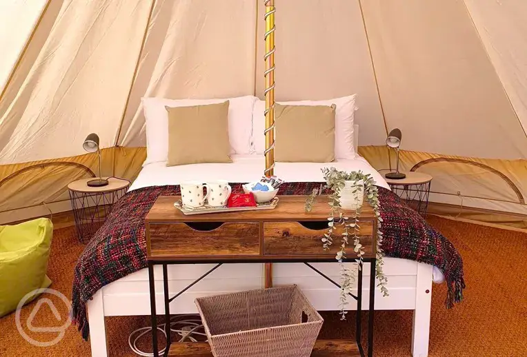 Bell tent interior