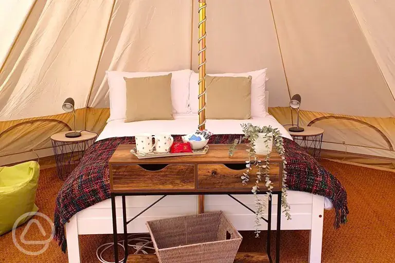 Bell tent interior