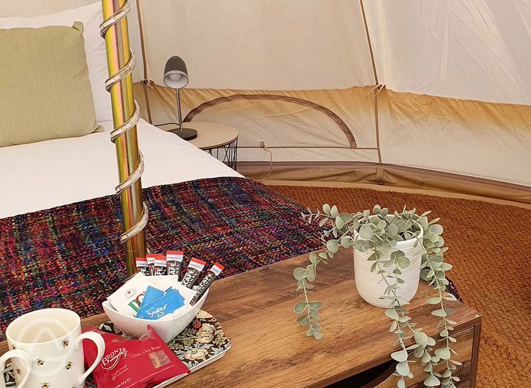 Bell tent interior