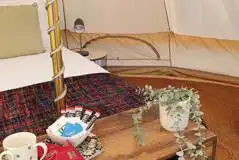 Bell tent interior