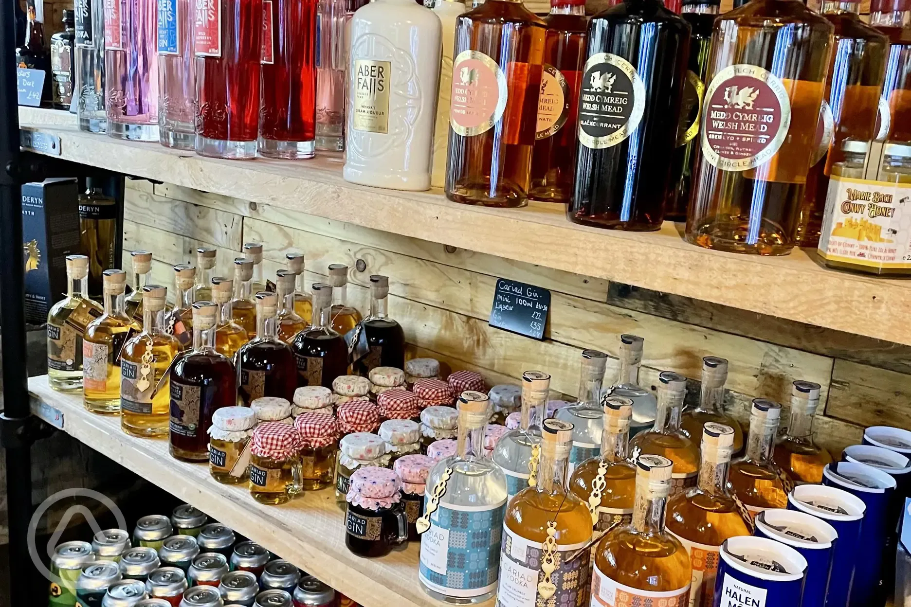 Locally sourced alcohol available 