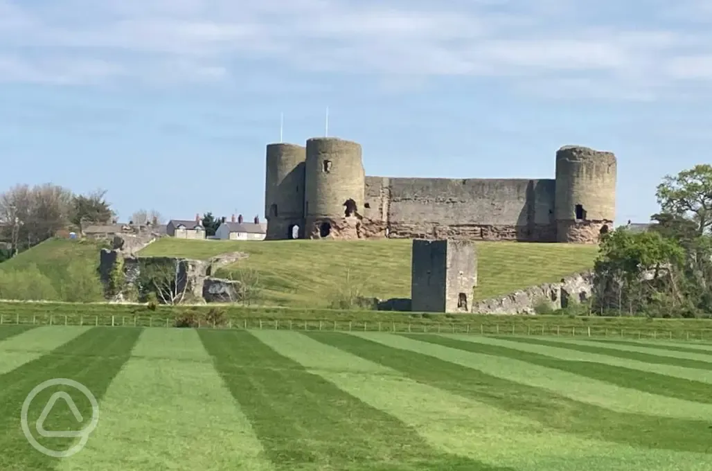 Rhuddlan Castle (ten minute walk away)