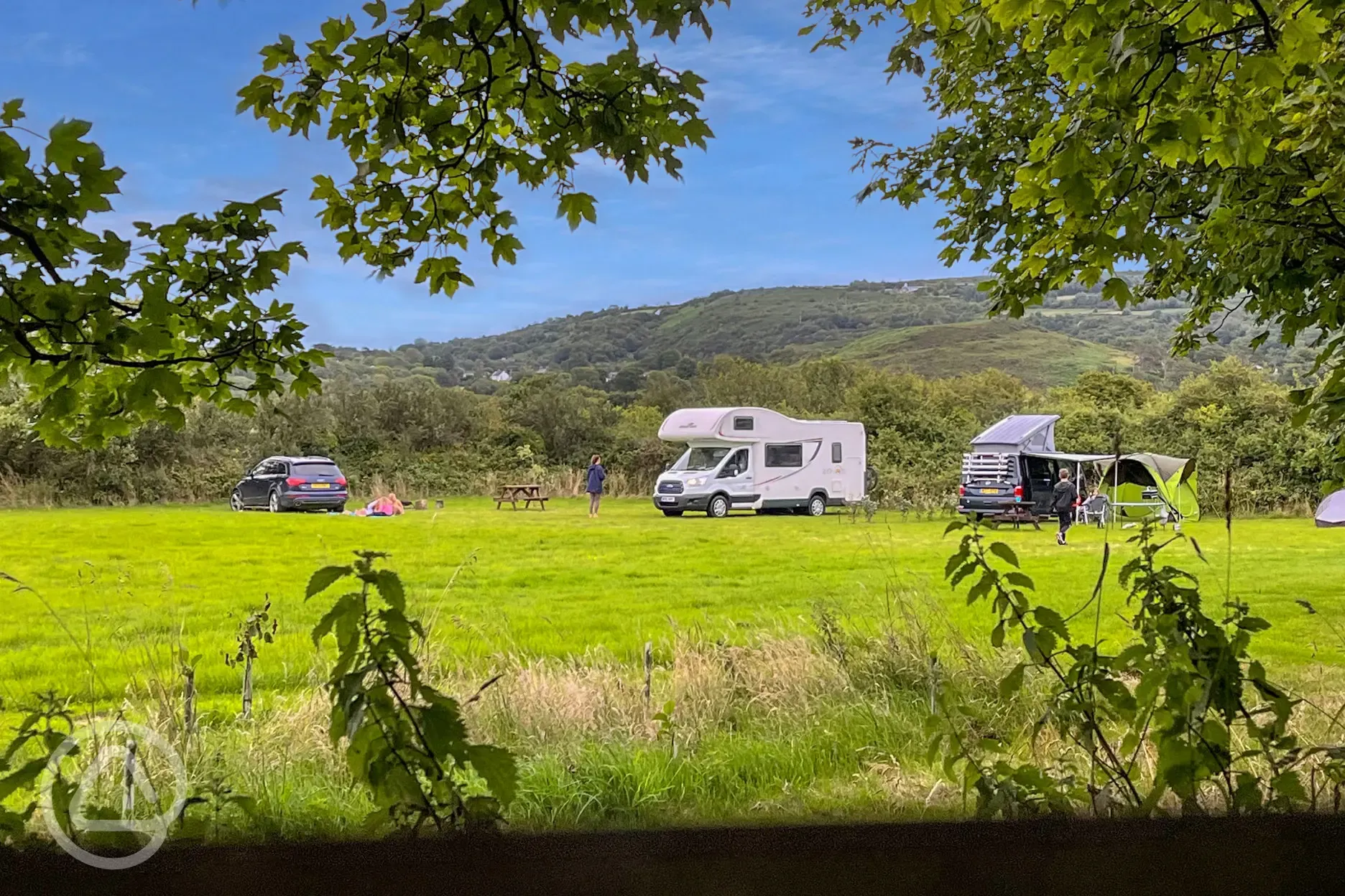 Non electric grass campervan pitches