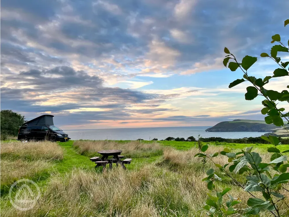 Non electric grass campervan pitches