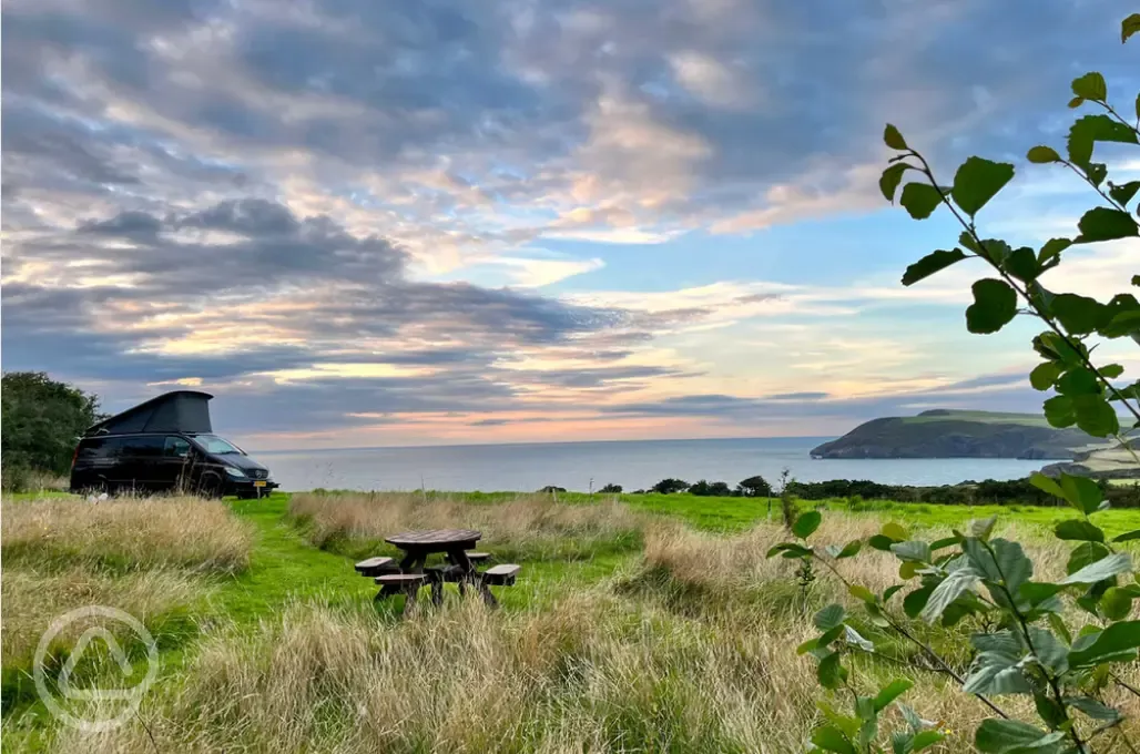 Non electric grass campervan pitches