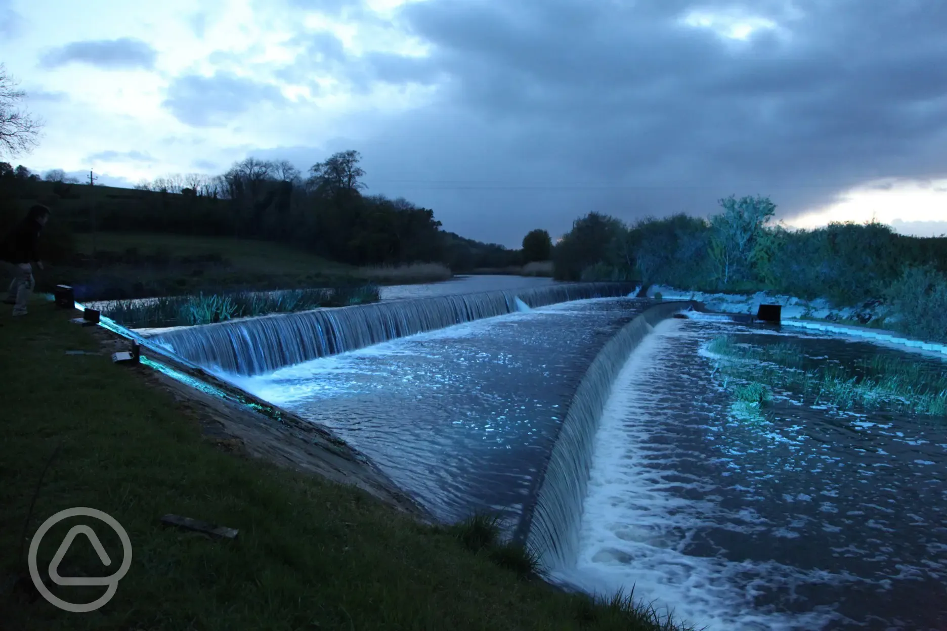 The Weir at night