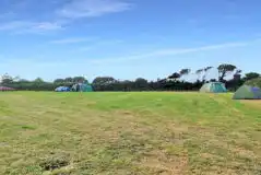 Non electric grass tent pitches