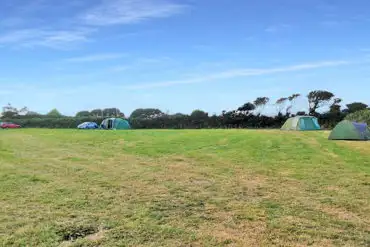 Non electric grass tent pitches