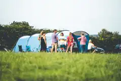 Non electric grass tent pitches