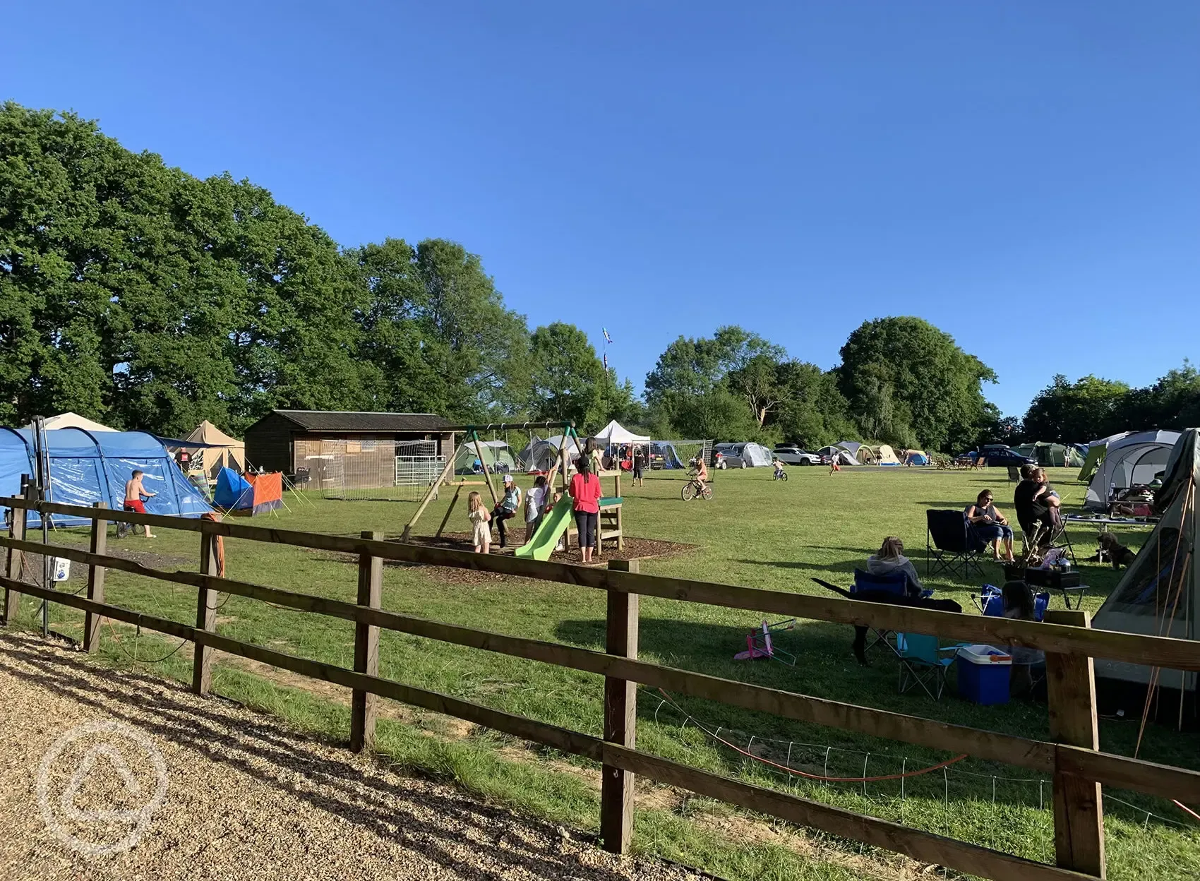 Camping field and play area