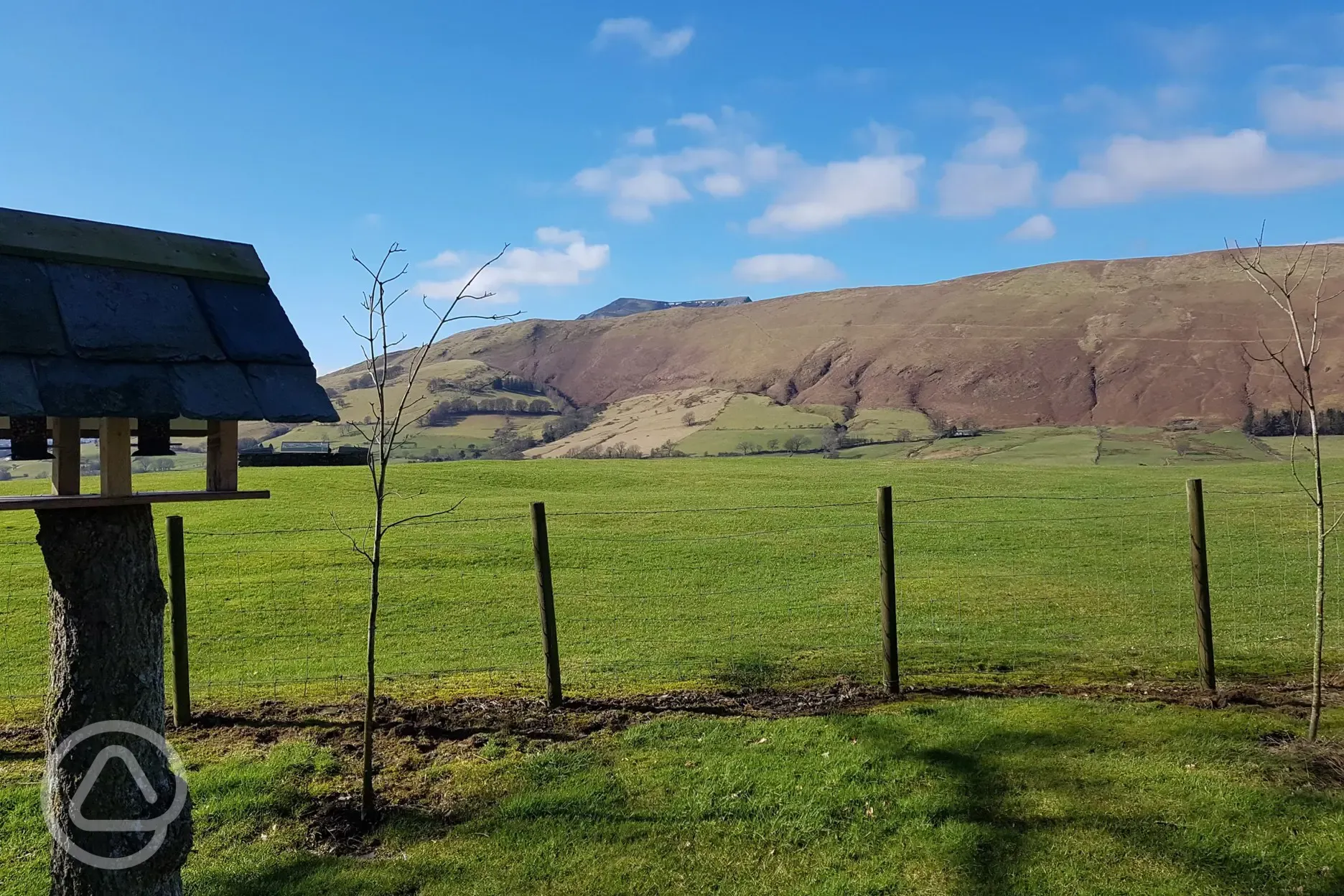 View from pitches towards Saddleback