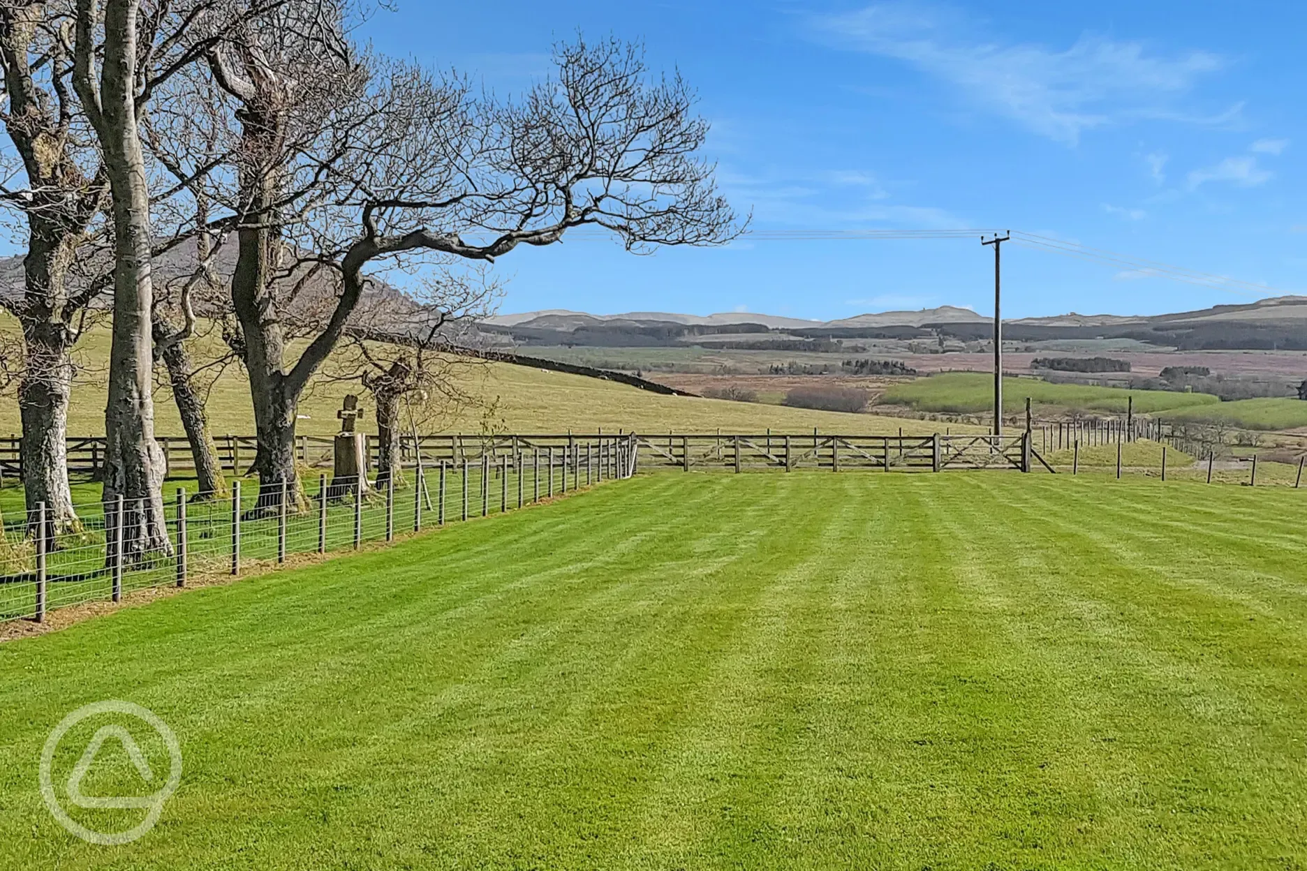 Non electric grass campervan pitches