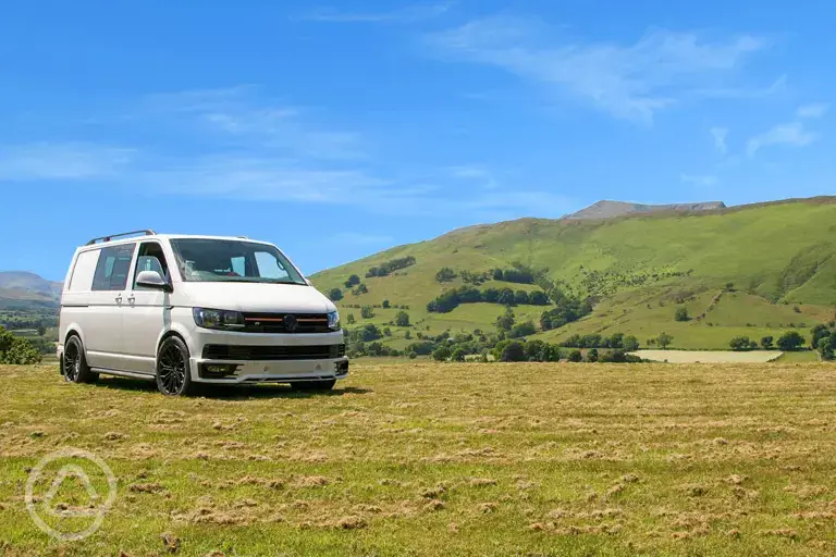 Non electric grass campervan pitches