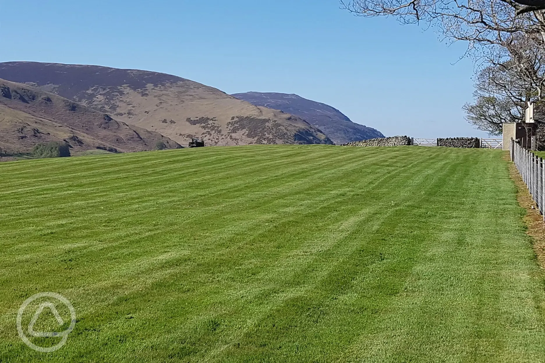 Non electric grass campervan pitches