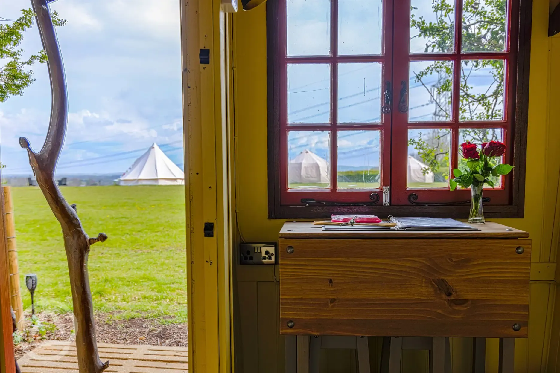 Shepherd's hut view