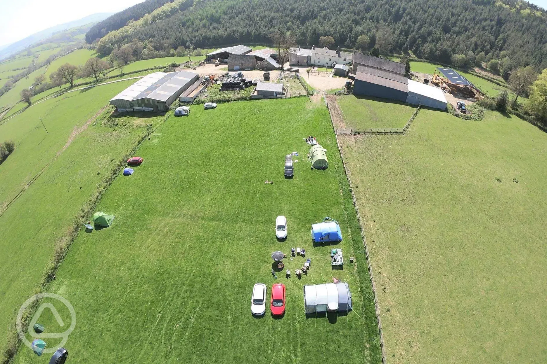 Aerial view of site