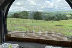 Severn glamping pod bedroom views