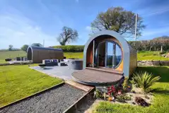 Chwefru and Irfon glamping pods