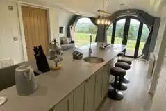 Severn glamping pod kitchen