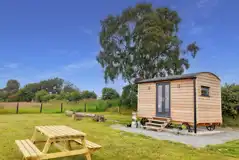 Shepherd's hut at Cae Main 