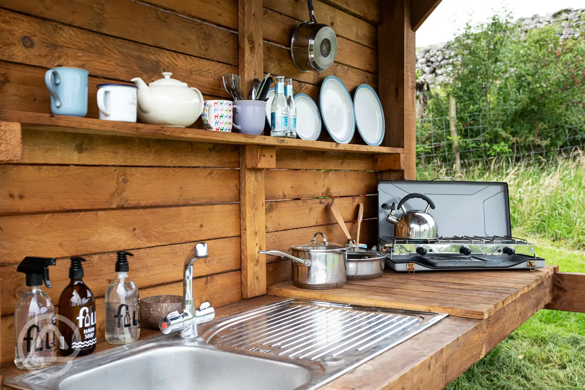 The Sheep Pen Arctic Cabin Outdoor Kitchen