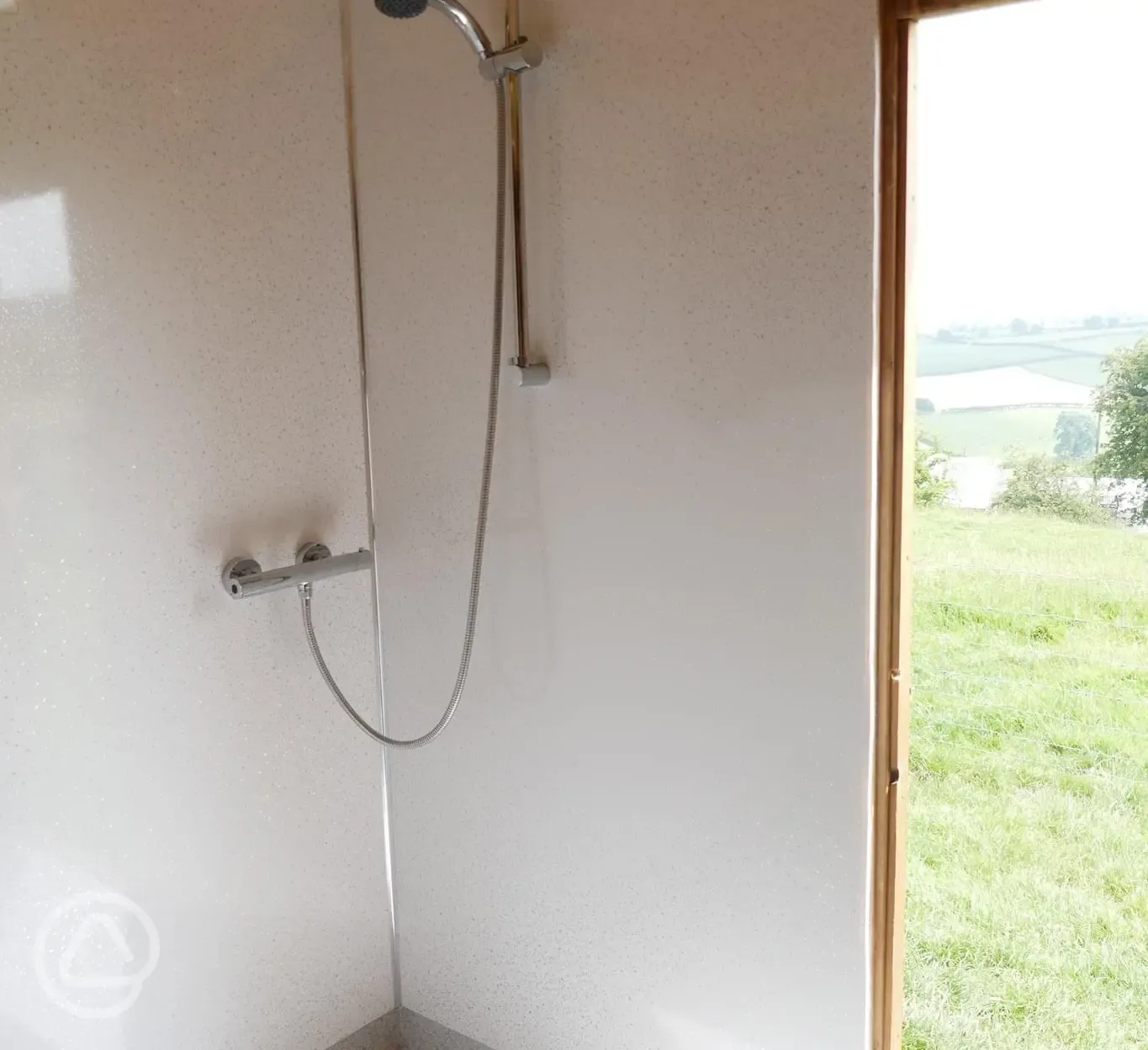 Modern off-grid shower facilities