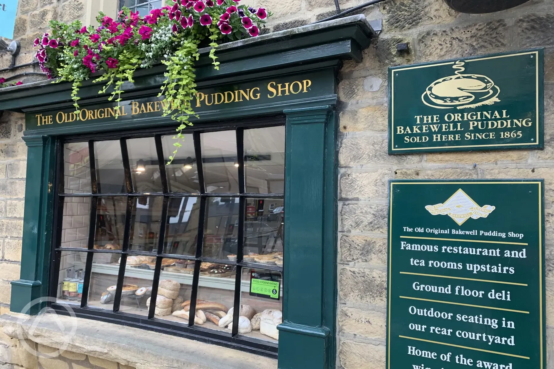 Famous pudding shop in Bakewell selling the Bakewell pudding