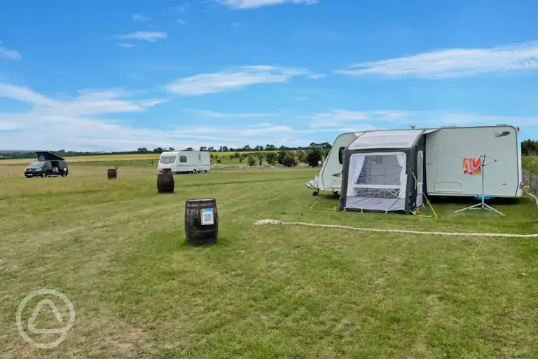 Electric grass touring pitches