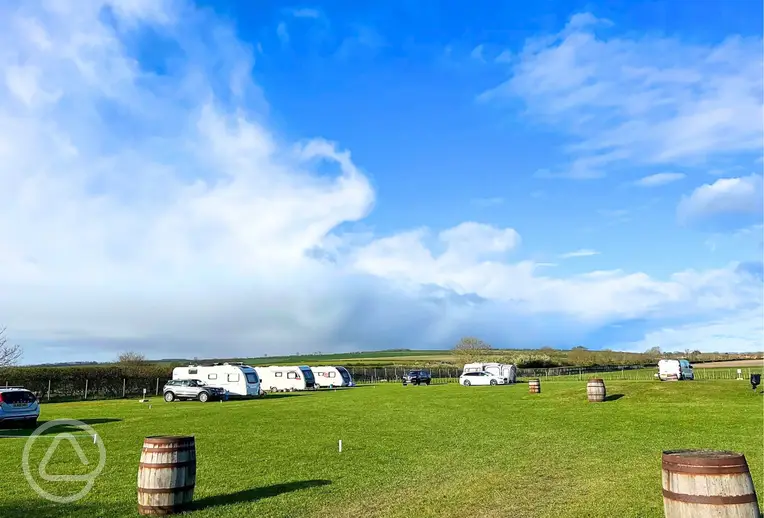 Electric grass touring pitches