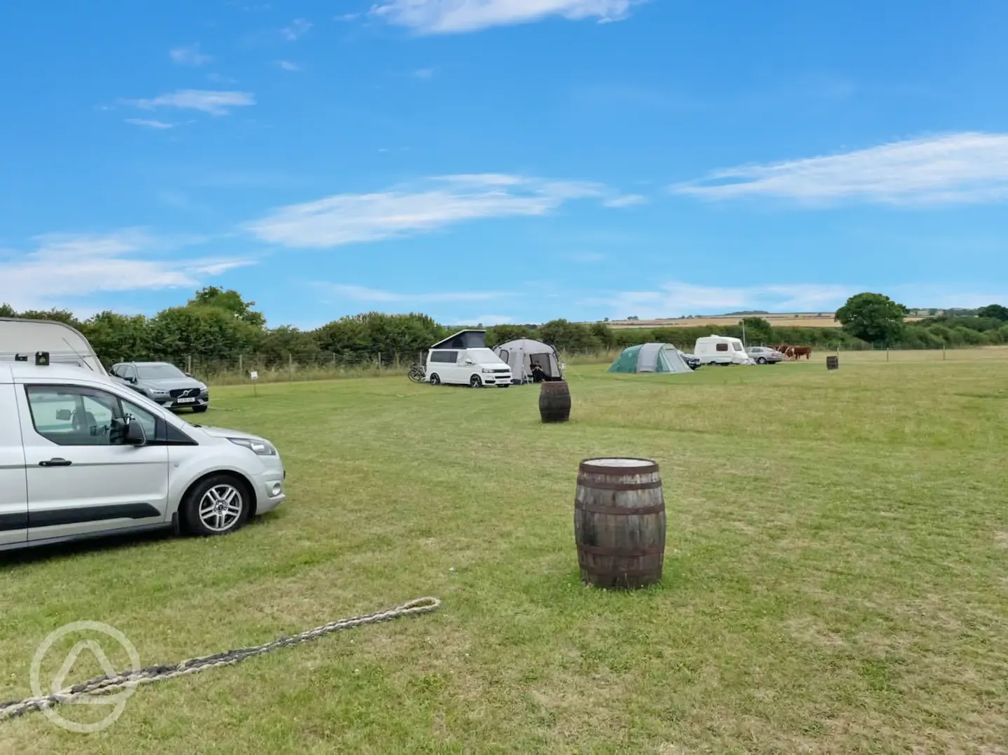 Electric grass touring pitches