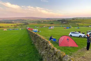 Shay Gate Farm Campsite at sunset
