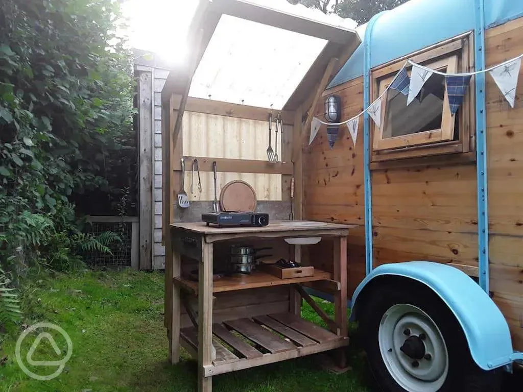 Glamping trailer facilities