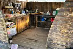 Eco lodge outdoor kitchen Eco lodge outdoor kitchen