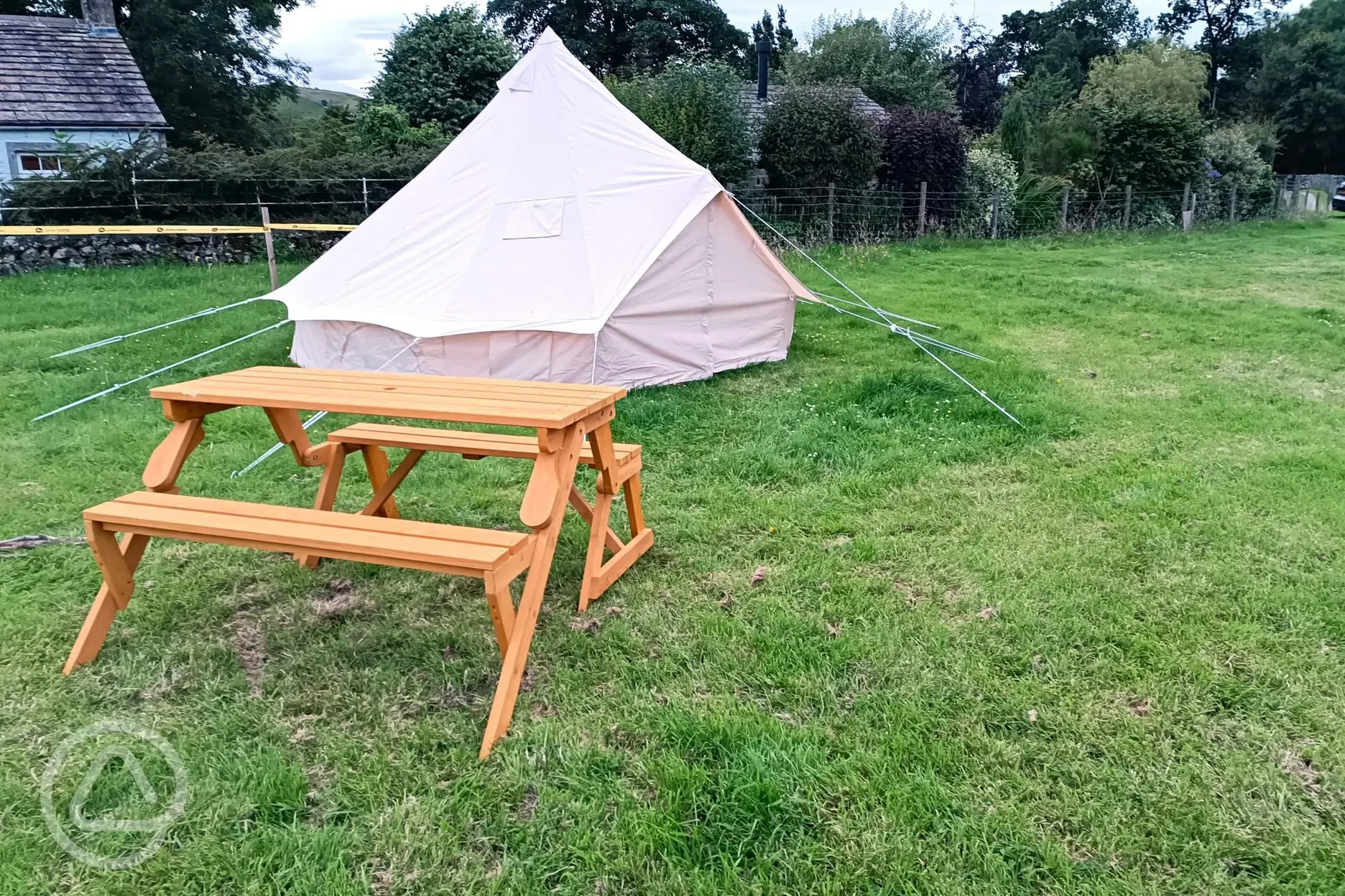 Unfurnished bell tent