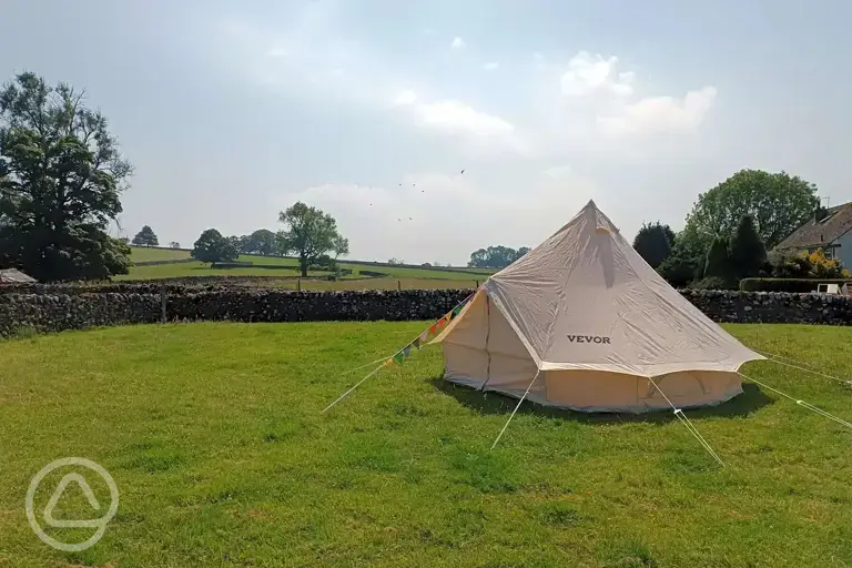 Unfurnished bell tent