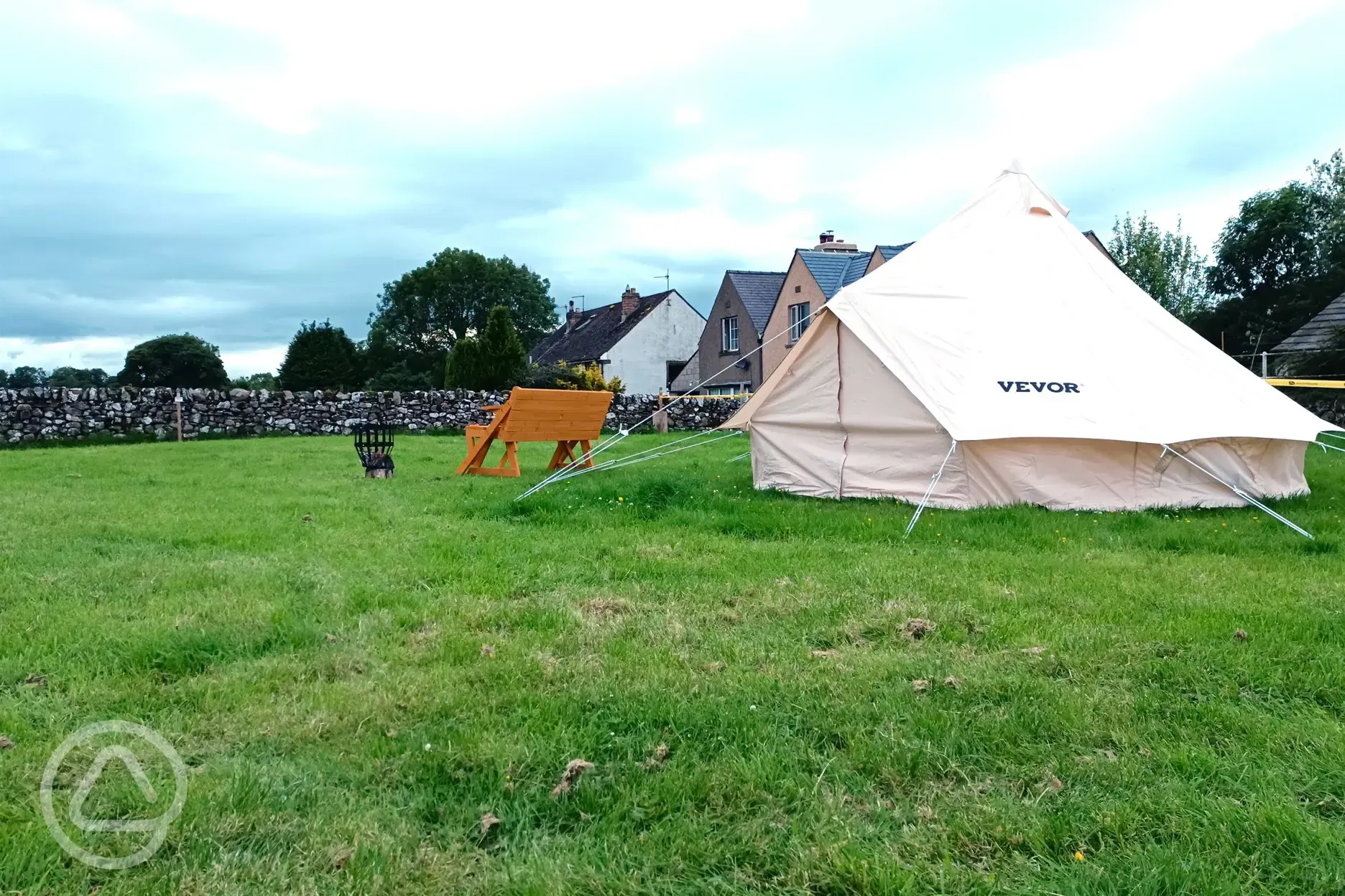 Unfurnished bell tent