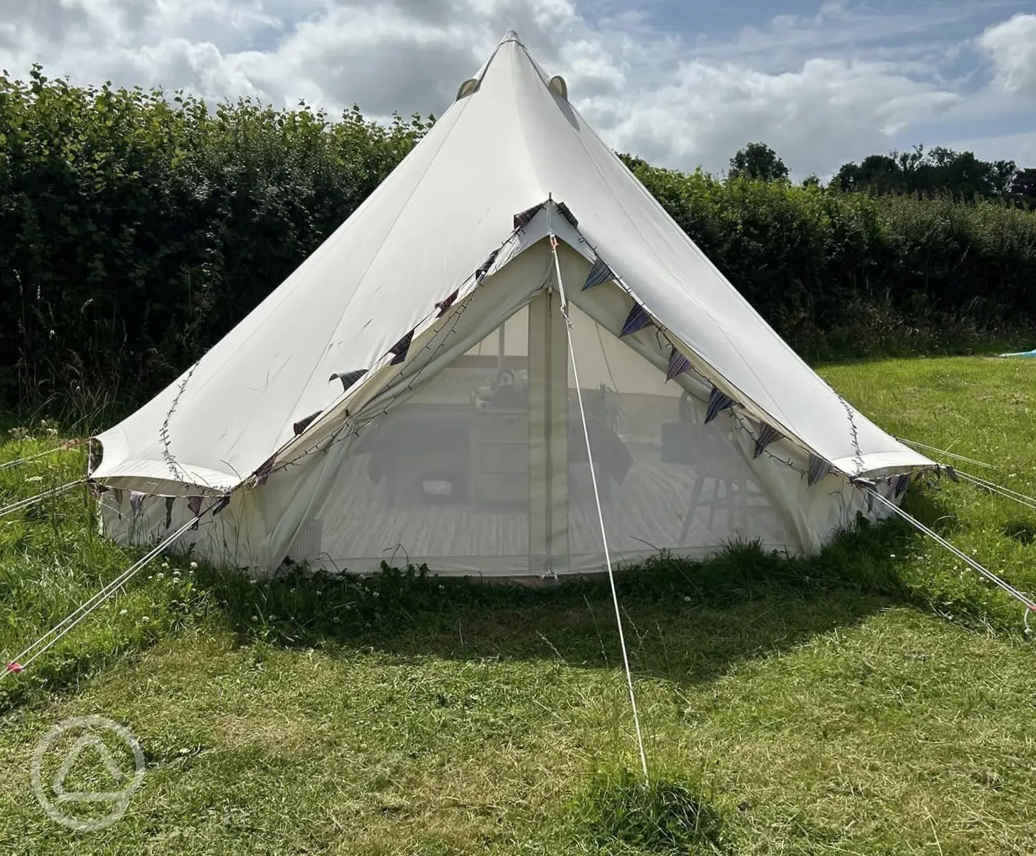 Bell tent exterior