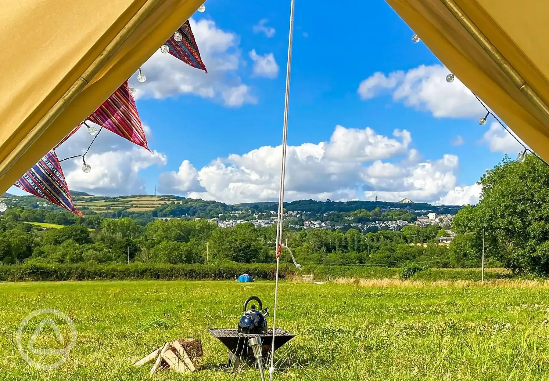 View from the bell tent