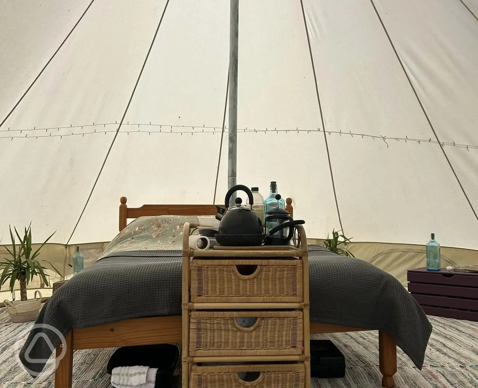 Bell tent interior