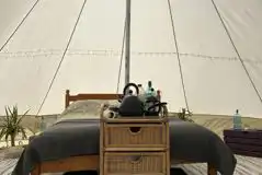 Bell tent interior Bell tent interior