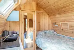 Camping pod interior